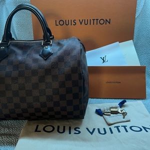Authentic Speedy 30 damier ebene Louis Vuitton